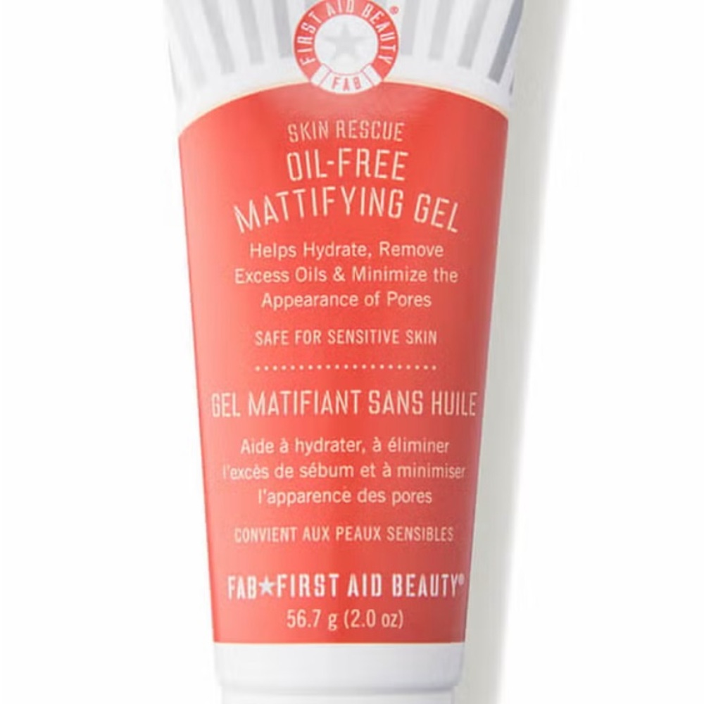 First Aid Beauty FAB Skin Rescue Oil Free Mattifying Gel, 56.7g/2.0oz., NEW